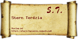 Stern Terézia névjegykártya
